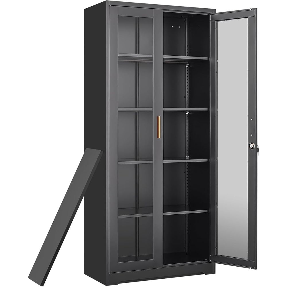 Storage - Curio Display Cabinet with Glass Do,71”H