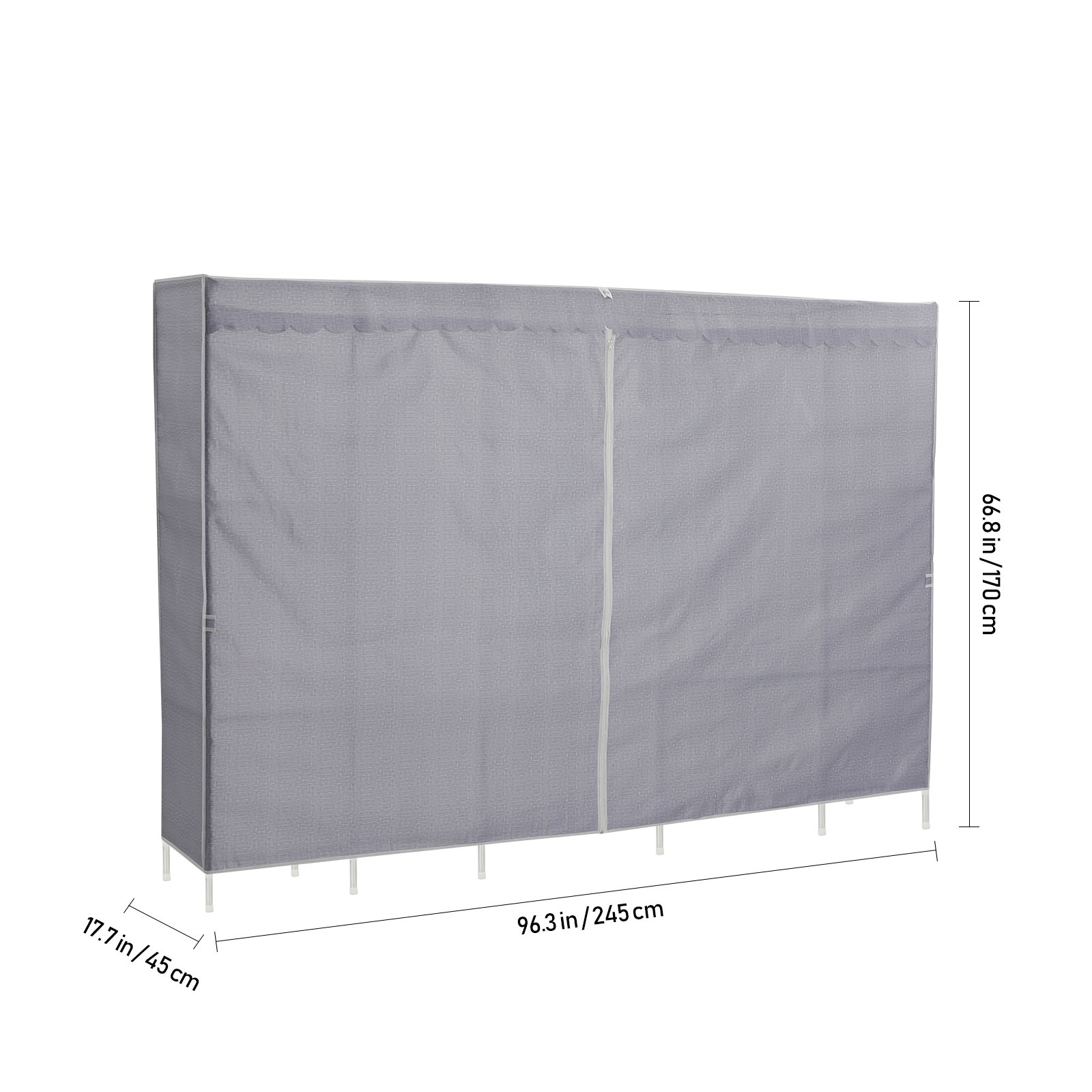 Clothes Rack With Cover Bedroo - огляд і ціна Wardrobe Closet Portable Fabric Cover