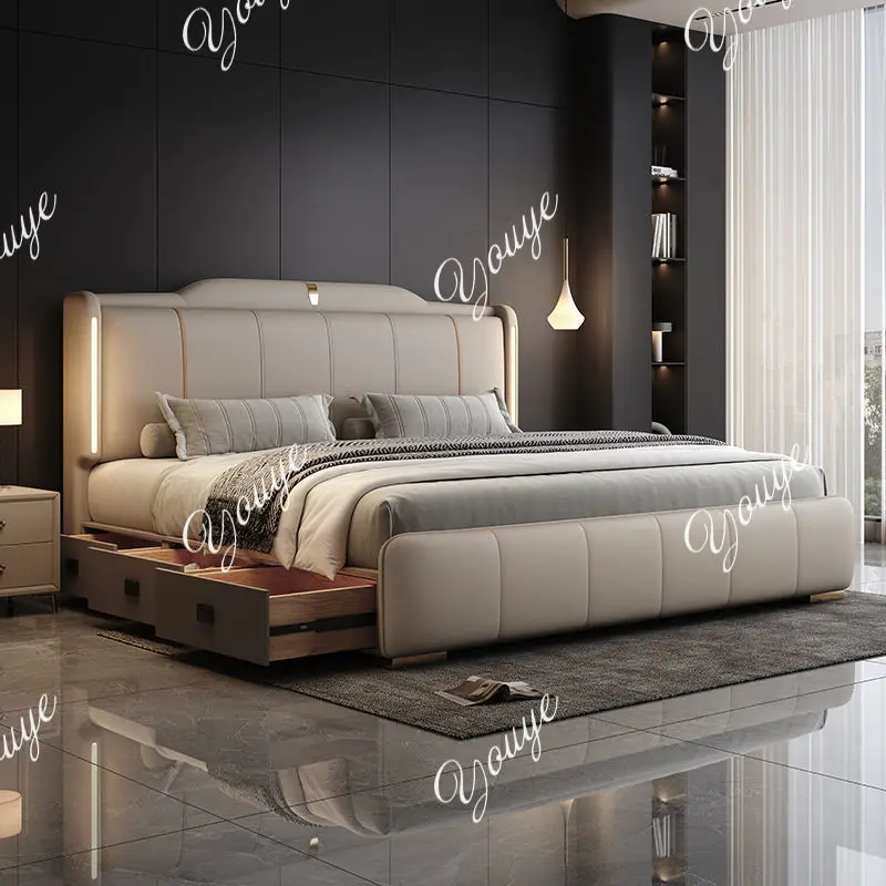 XM 180x200 Cm Double Bed Frame - огляд і ціна King Size Bed Frame With Storage Drawers