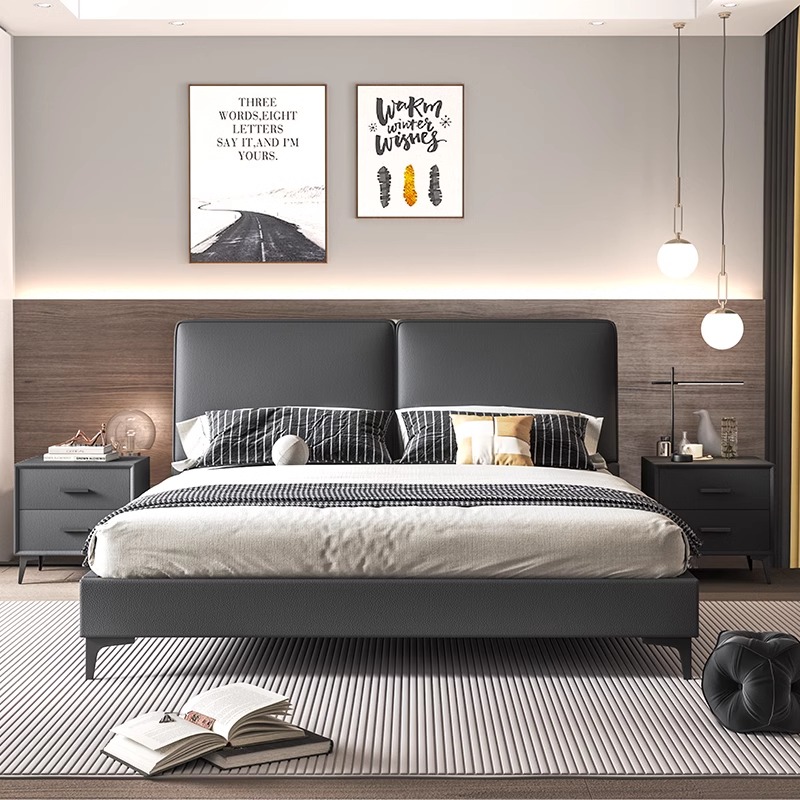 Modern Luxury Wood Bedroom Fur - огляд і ціна King Size Bed Frame With Storage Drawers