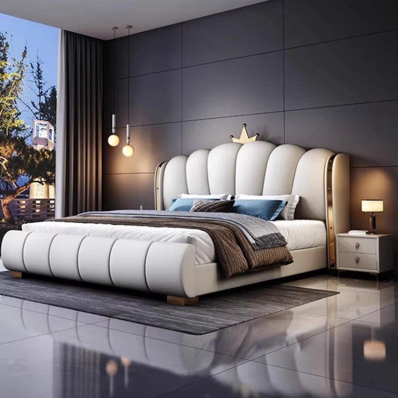 Modern Deluxe Wood Bedroom Fur - огляд і ціна King Size Bed Frame With Storage Drawers