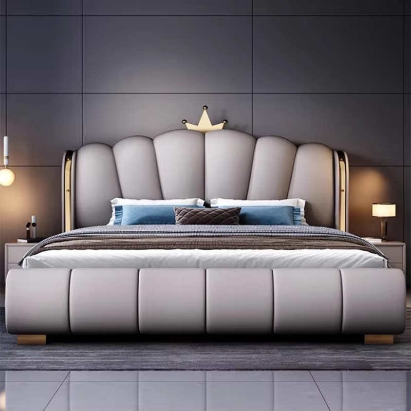 Modern Deluxe Wood Bedroom Fur - огляд і ціна King Size Bed Frame With Storage Drawers