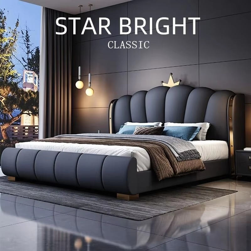 Modern Deluxe Wood Bedroom Fur - огляд і ціна King Size Bed Frame With Storage Drawers