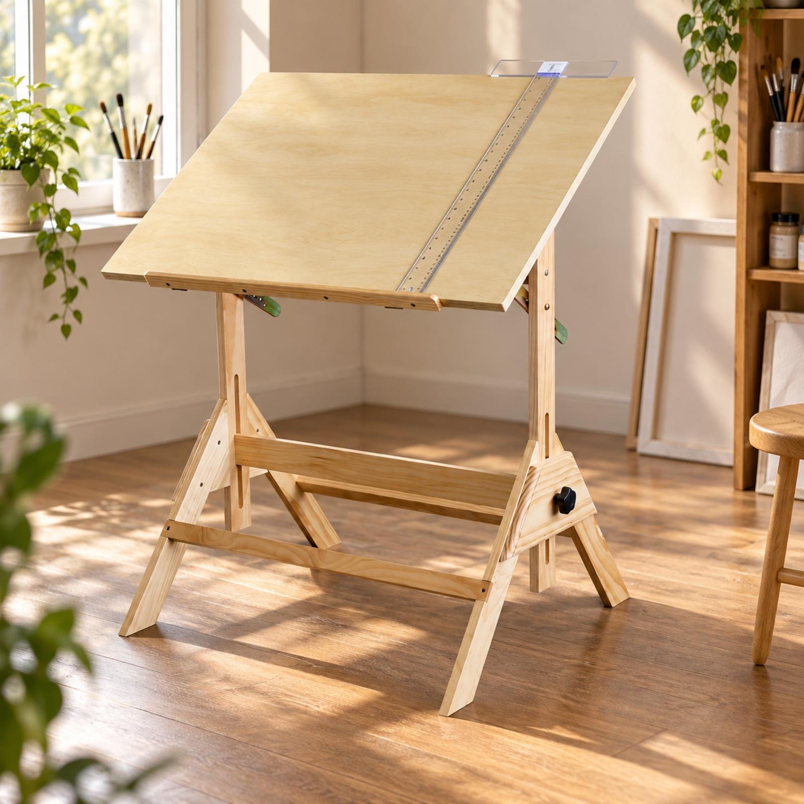 Wooden Drawing Table with Tilt - огляд і ціна Tables
