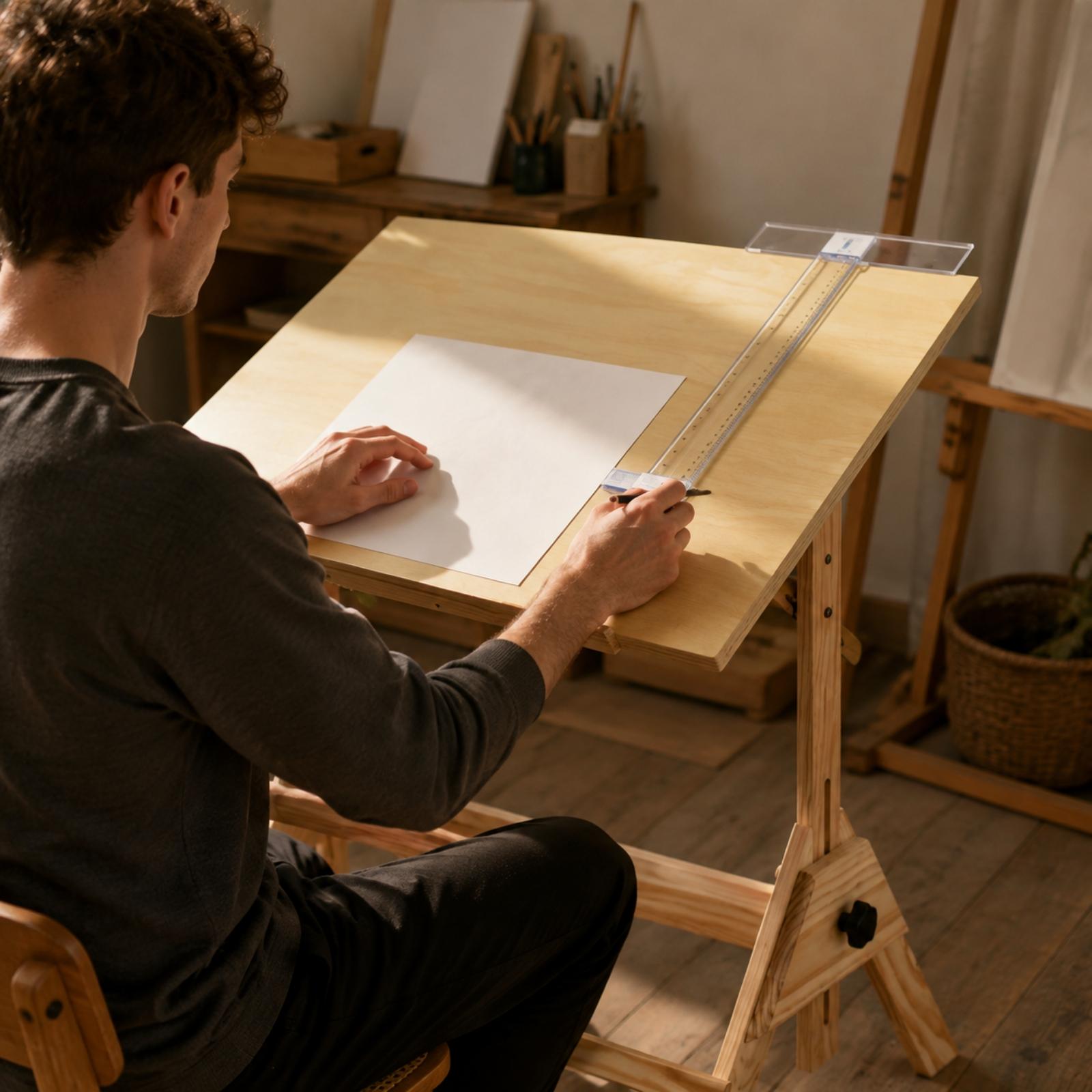 Wooden Drawing Table with Tilt - огляд і ціна Tables